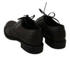 Dolce & Gabbana Black Leather Wingtip Oxford Dress  Shoes - GENUINE AUTHENTIC BRAND LLC  