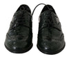 Dolce & Gabbana Green Leather Broque Oxford Wingtip Shoes - GENUINE AUTHENTIC BRAND LLC  