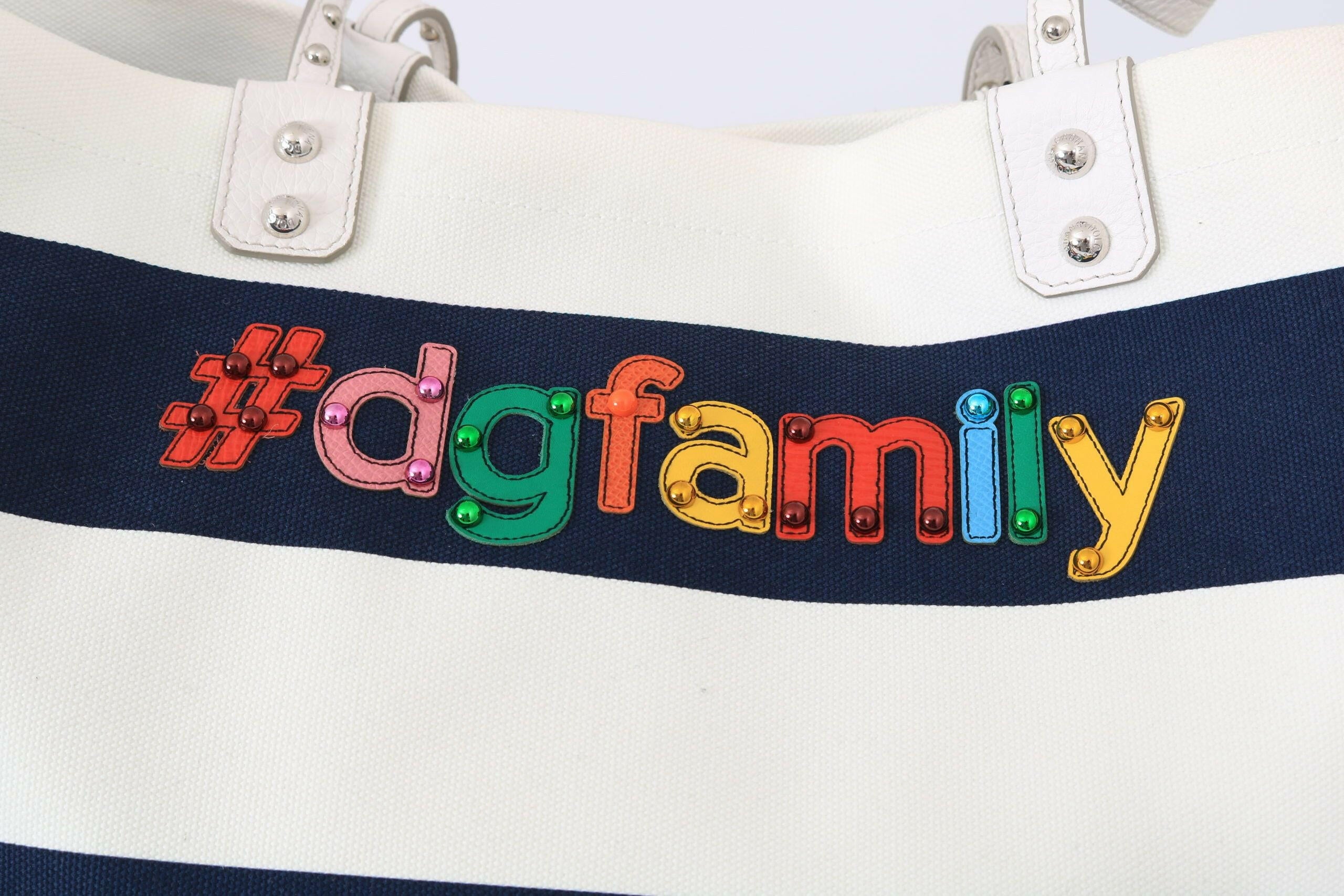 Dolce & Gabbana Blue Canvas #dgfamily Shopping BEATRICE Bag - GENUINE AUTHENTIC BRAND LLC  