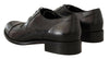 Dolce & Gabbana Black Lizard Leather Derby Dress Shoes - GENUINE AUTHENTIC BRAND LLC  