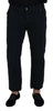 John Galliano Black Cotton Back Buckle Casual Denim Jeans - GENUINE AUTHENTIC BRAND LLC  