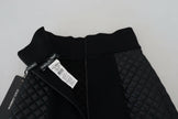 Dolce & Gabbana Black Quilted High Waist Hot Pants Shorts - GENUINE AUTHENTIC BRAND LLC  