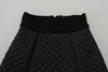 Dolce & Gabbana Black Quilted High Waist Hot Pants Shorts - GENUINE AUTHENTIC BRAND LLC  