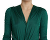 Dolce & Gabbana Green Fitted Silhouette Midi Viscose Dress - GENUINE AUTHENTIC BRAND LLC  