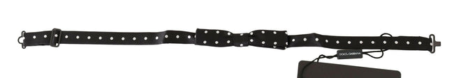 Dolce & Gabbana Black 100% Silk Polka Dot Adjustable Neck Bow Tie - GENUINE AUTHENTIC BRAND LLC  