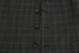 Dolce & Gabbana Gray Wool STAFF Checkered Stretch Vest - GENUINE AUTHENTIC BRAND LLC  