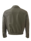 Lardini Green Leather Jacket with Maxi Pockets - GENUINE AUTHENTIC BRAND LLC  