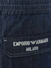 Emporio Armani Blue Trousers with Elastic Band on Waist - GENUINE AUTHENTIC BRAND LLC  