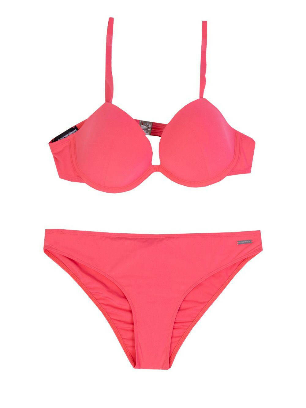 Emporio Armani Underwire Bikini Triangle Bikini In Fuxia Emporio Armani GENUINE AUTHENTIC BRAND LLC