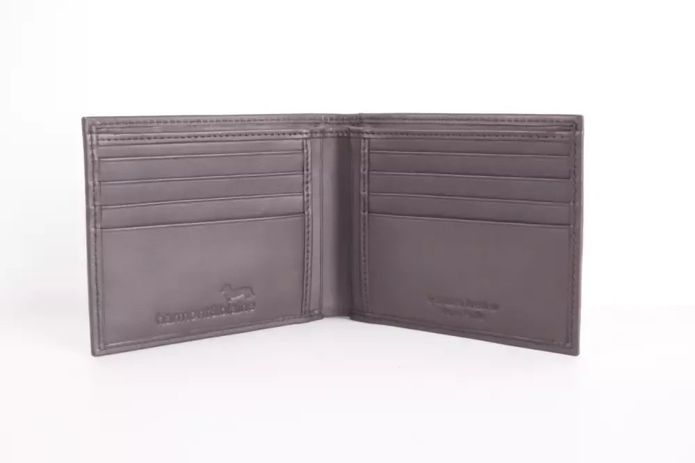Harmont & Blaine Brown Leather Wallet - GENUINE AUTHENTIC BRAND LLC  
