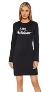 Love Moschino Black Cotton Dress - GENUINE AUTHENTIC BRAND LLC  