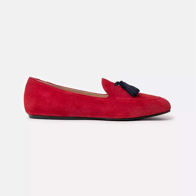 Charles Philip Red Leather Loafer - GENUINE AUTHENTIC BRAND LLC  