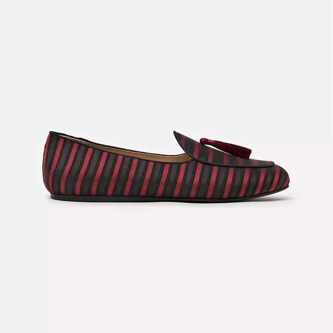 Charles Philip Red Silk Loafer - GENUINE AUTHENTIC BRAND LLC  