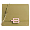 Baldinini Trend Elegant Pistachio Green Shoulder Bag.
