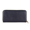 Baldinini Trend Elegant Leather Zip Wallet - Sleek Black.