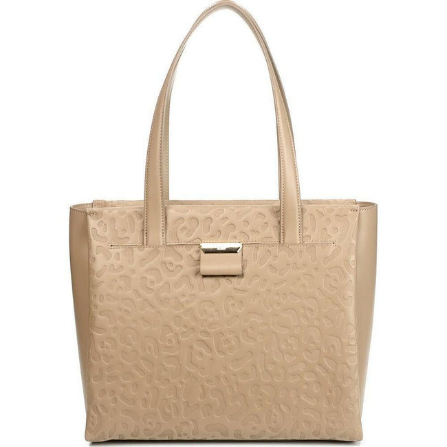 Cavalli Class Spotted Calfskin Chic Shopper Bag.