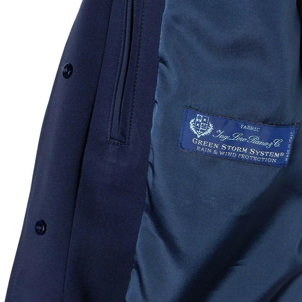 Made in Italy Blue Wool Vergine Jacket.