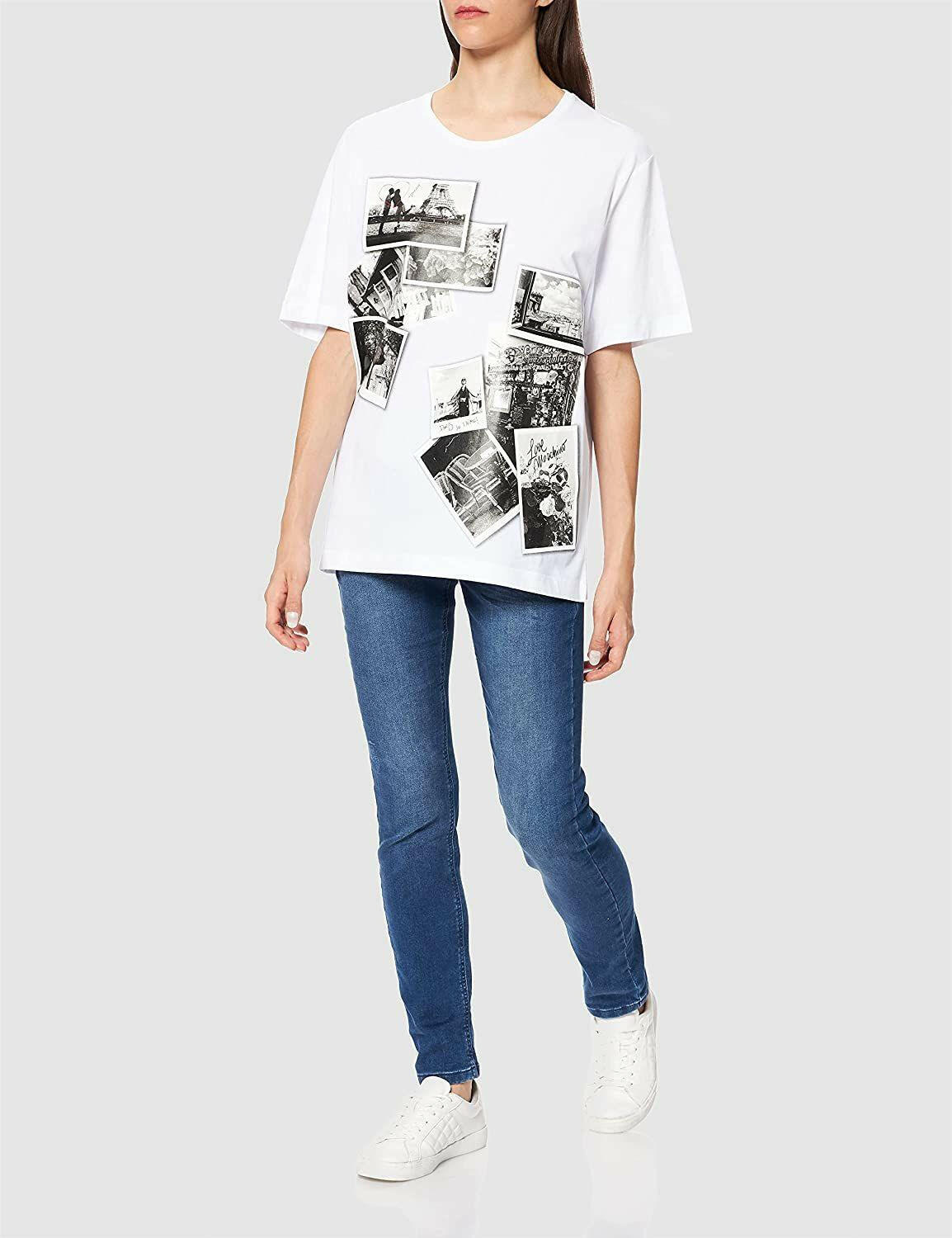 Love Moschino White Cotton Tops & T-Shirt Love Moschino GENUINE AUTHENTIC BRAND LLC