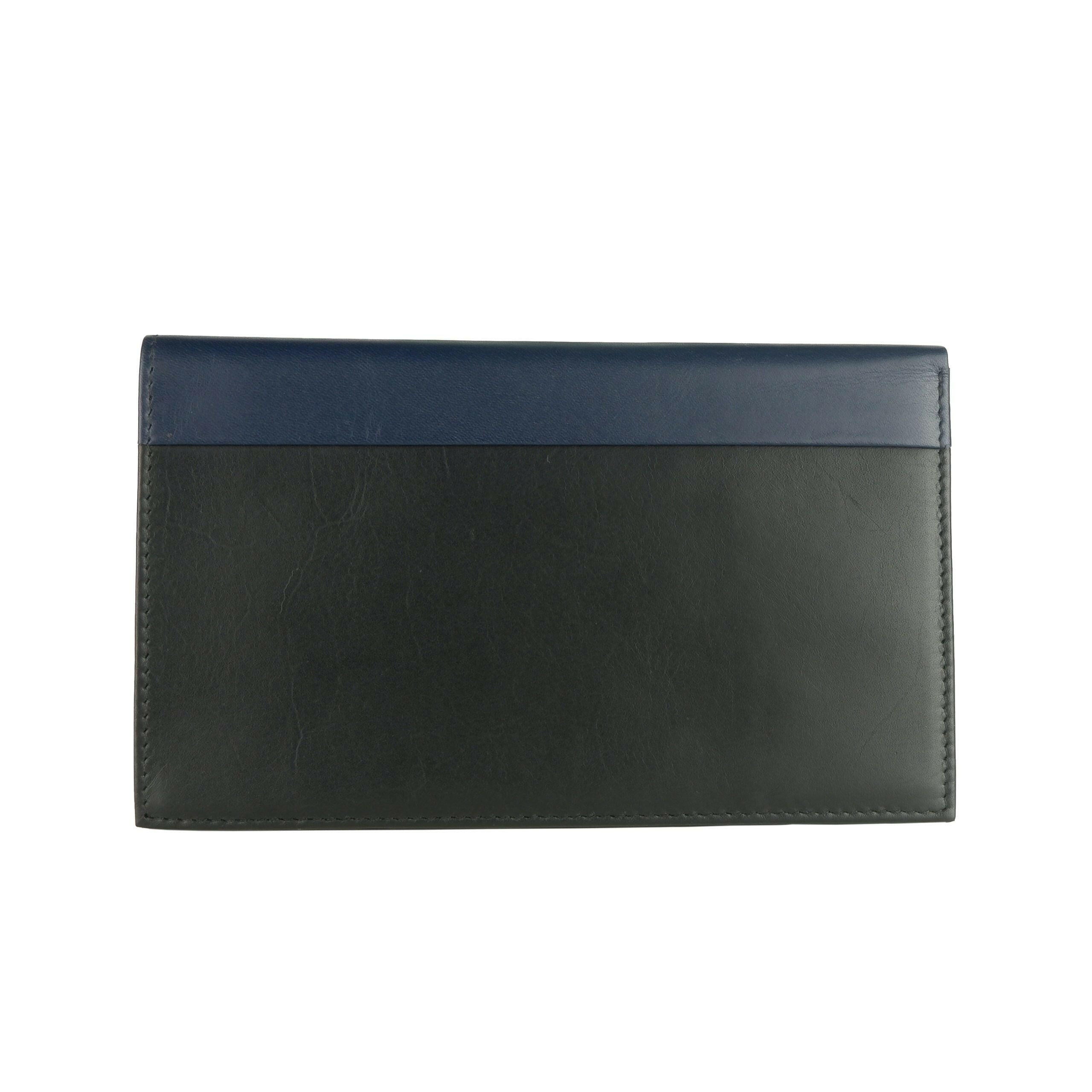 Cavalli Class Blue Leather Di Calfskin Wallet - GENUINE AUTHENTIC BRAND LLC  
