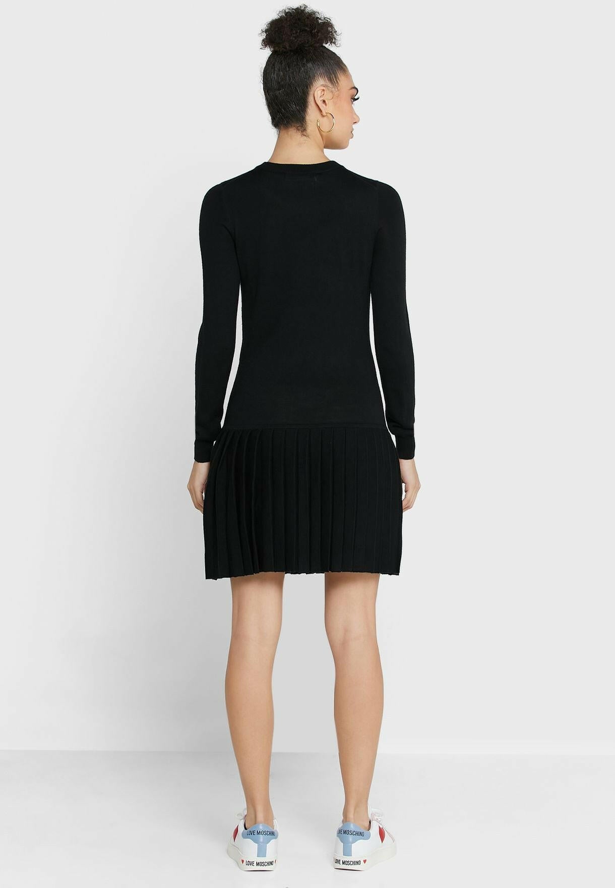 Love Moschino Black Acrylic Dress - GENUINE AUTHENTIC BRAND LLC  