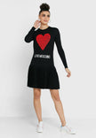 Love Moschino Black Acrylic Dress - GENUINE AUTHENTIC BRAND LLC  