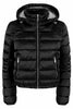 Yes Zee Black Polyamide Jackets & Coat Yes Zee GENUINE AUTHENTIC BRAND LLC