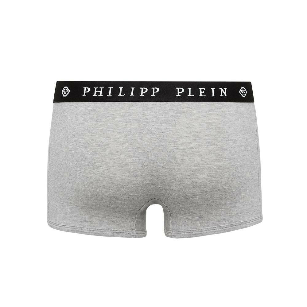 Philipp Plein Gray Cotton Underwear