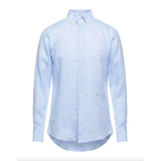 Malo Light Blue Linen Shirt