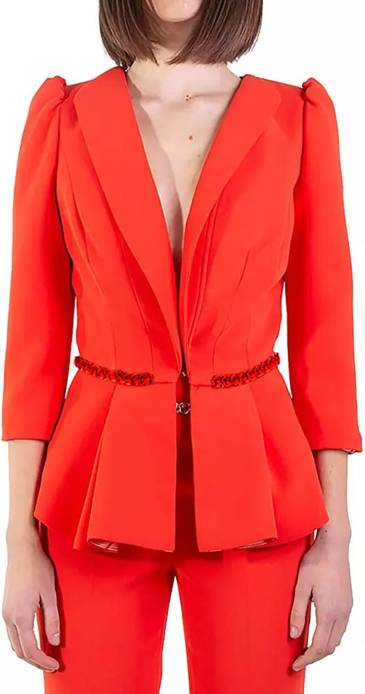 Elisabetta Franchi Red Polyester Suits & Blazer - GENUINE AUTHENTIC BRAND LLC  