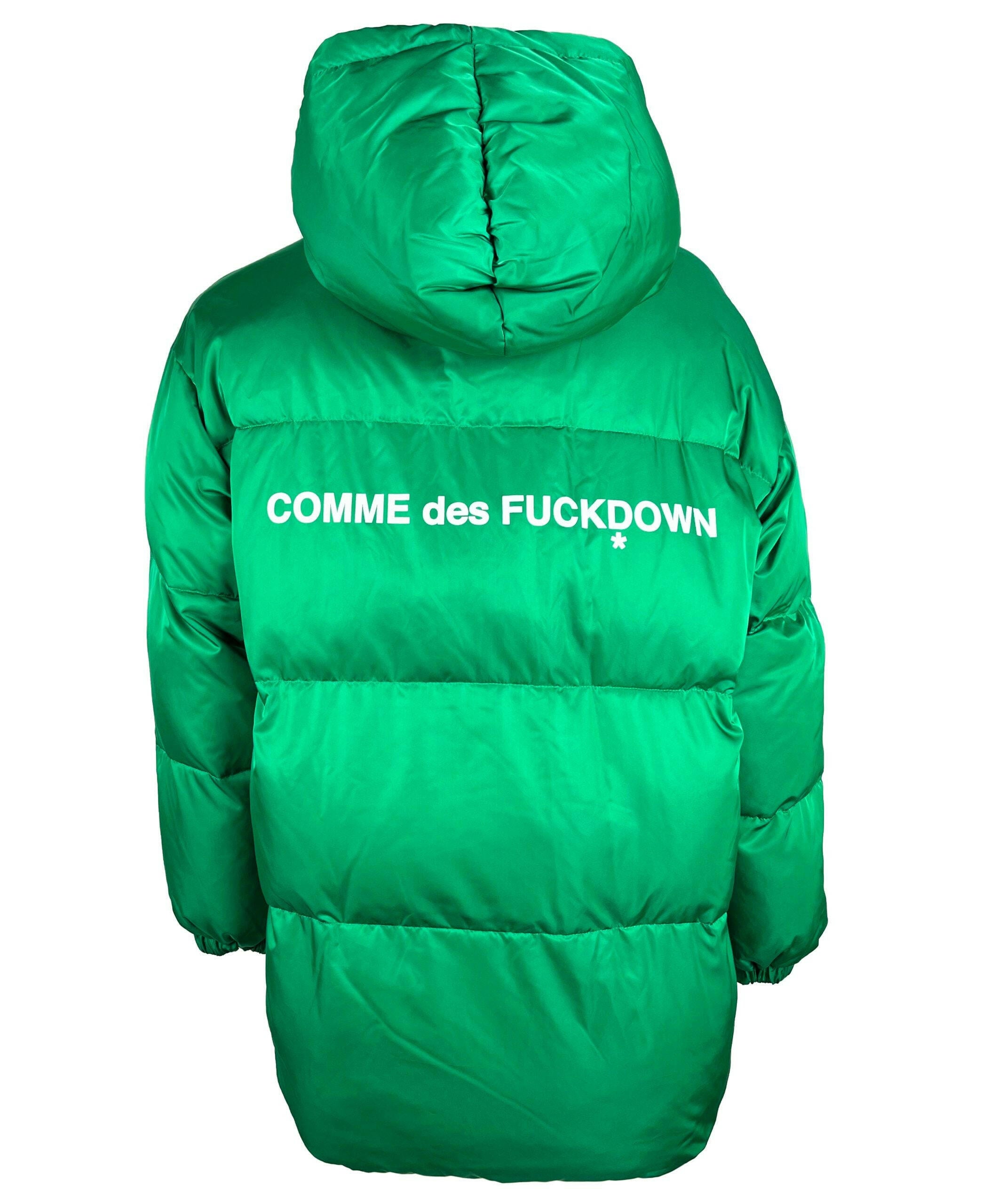 Comme Des Fuckdown Green Polyester Jackets & Coat - GENUINE AUTHENTIC BRAND LLC  