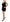 Roberto Cavalli Black Sleeveless Cotton Sheath Mini Dress