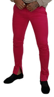 Dolce & Gabbana Pink Zipper Buckle Waist Trousers Pants - GENUINE AUTHENTIC BRAND LLC  