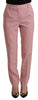 Dolce & Gabbana Pink Wool Stretch High Waist Trouser Pants - GENUINE AUTHENTIC BRAND LLC  