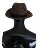 Dolce & Gabbana Brown Tweed Wool Logo Fedora Trilby Hat - GENUINE AUTHENTIC BRAND LLC  