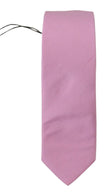 Daniele Alessandrini Pink Classic Men Necktie Accessory Silk Tie - GENUINE AUTHENTIC BRAND LLC  