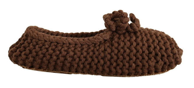 Dolce & Gabbana Brown Slip On Ballerina Flats Wool Knit Shoes - GENUINE AUTHENTIC BRAND LLC  
