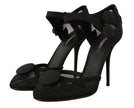 Dolce & Gabbana Black Mesh Ankle Strap Stiletto Pumps Shoes - GENUINE AUTHENTIC BRAND LLC  