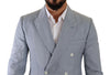 Dolce & Gabbana Blue Cotton Linen Slim Fit Jacket Coat Blazer - GENUINE AUTHENTIC BRAND LLC  