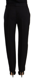 Dolce & Gabbana Black Mid Waist Skinny Trouser Wool Pants - GENUINE AUTHENTIC BRAND LLC  