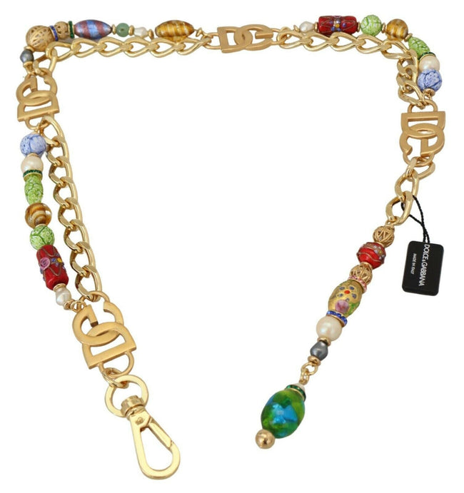 Dolce & Gabbana Gold Tone DG Logo Women Waist Chain Belt - GENUINE AUTHENTIC BRAND LLC  