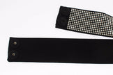 Dolce & Gabbana Black Silk Clear Crystal Bow Waist Belt - GENUINE AUTHENTIC BRAND LLC  
