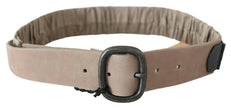 GF Ferre Brown Solid Leather Waist Metal Buckle Belt - GENUINE AUTHENTIC BRAND LLC  