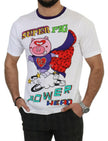 Dolce & Gabbana White Cotton Top Super Power Pig T-shirt - GENUINE AUTHENTIC BRAND LLC  
