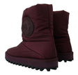 Dolce & Gabbana Bordeaux Nylon Boots Padded Mid Shoes - GENUINE AUTHENTIC BRAND LLC  