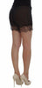 Dolce & Gabbana Black Floral Lace Silk Sleepwear Shorts - GENUINE AUTHENTIC BRAND LLC  