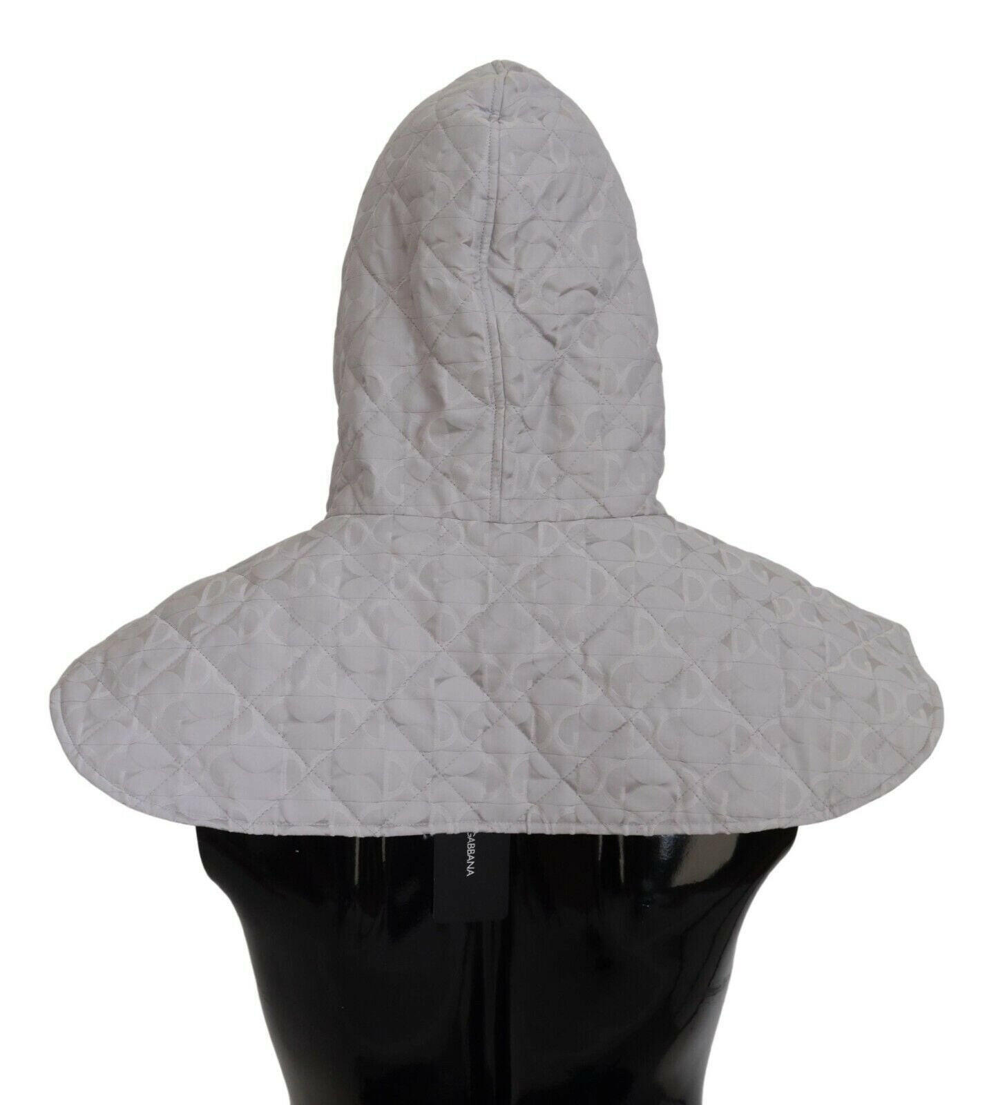 Dolce & Gabbana White Quilted Whole Head Wrap One Size Nylon Hat - GENUINE AUTHENTIC BRAND LLC  