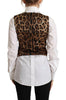 Dolce & Gabbana Bordeaux Velvet Cotton V-neck Sleeveless Vest Top - GENUINE AUTHENTIC BRAND LLC  