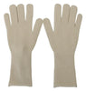 Dolce & Gabbana White Cashmere Knitted Hands Mitten Mens Gloves - GENUINE AUTHENTIC BRAND LLC  
