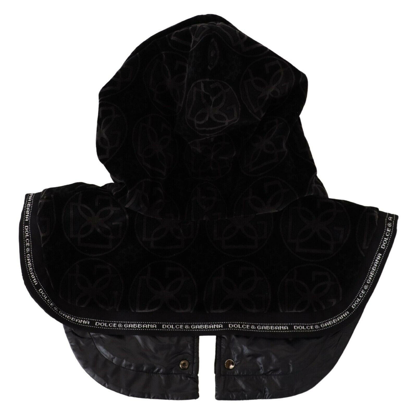 Dolce & Gabbana Black Logo Whole Head Wrap One Size Cotton Hat - GENUINE AUTHENTIC BRAND LLC  