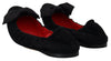Dolce & Gabbana Black Suede Flat Slip On Ballet Shoes - GENUINE AUTHENTIC BRAND LLC  